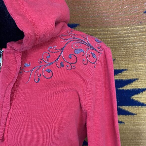 Buffalo by David Bitton Red Zip Up Hooded Sweater. Embroidered. Size Large. Y2K. - Picture 13 of 16